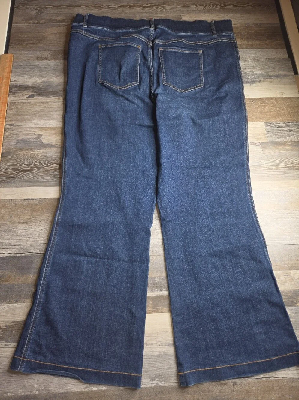 Spanx Jeans 3X Wide Leg Flare Women's Plus